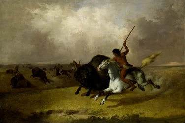 Buffalo Hunt på de sørvestlige præriene