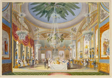 Bankettrommet i Royal Pavilion, Brighton, 1826
