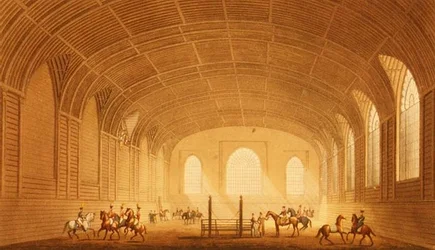 The Riding House fra Views of the Royal Pavilion, Brighton av John Nash
