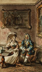 Et sett med tolv illustrasjoner til Tristram Shandy,