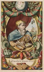 Portrett av Amerigo Vespucci, 1671