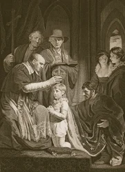 Henrik VIs kroning, gravert av T. Holloway, illustrasjon fra David Humes «The History of England», utgitt ved R. Bowyer, London, 1812