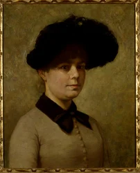 Portrett av Mary Etell Gertrude Walker (olje på lerret)