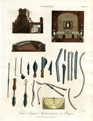 Kirurgiske instrumenter og gjenstander fra Pompeii