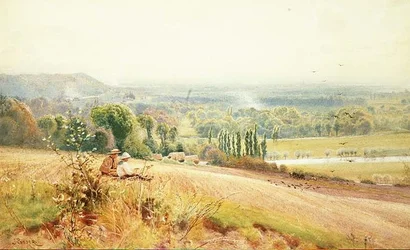Utsikt fra Hedsor Hill på Themsen nær Cookham