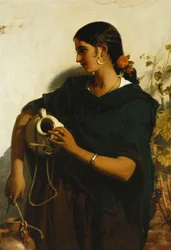 En sigøynerkvinne som vannbærer fra Sevilla, 1855