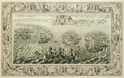 Armada (gravering fra et billedvev), 1739