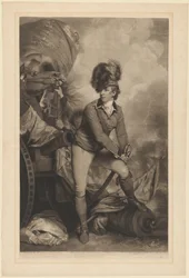 Oberstløytnant Sir Banastre Tarleton, utgitt 1782.