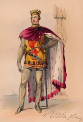 James Innes-Ker i Plantagenet-kostyme for Queen Victorias Bal Costume, 12. mai 1842, 1843.