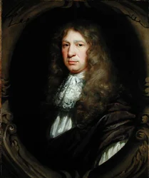 Portrett av Sir John Streynsham Master (1604-1723) (olje på lerret)