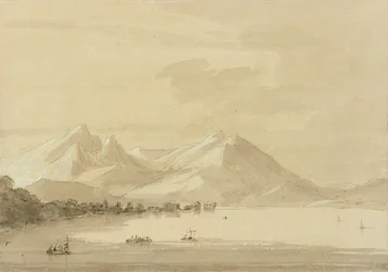 Comosjøen (blyant og vask på papir) (par 111238)