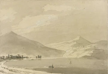 Comosjøen (blyant og vask på papir) (par 111239)