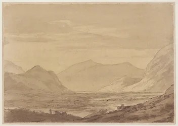 Nær Chiavenna (penn og blekk, akvarell på papir)