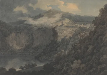 Nemi-sjøen og byen