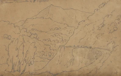 Top: Between Tavernelle and Capriano; Bottom: Lago di Bolsena (graphite on laid paper)