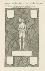 Stein - Messingfigur [Sir James Lee]: penn og vask-tegning, nd [1800-tallet] (tegning)