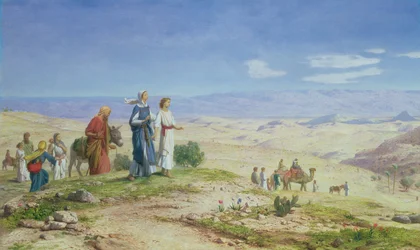 Utenfor Jerusalem, 1878 (olje på lerret om bord)