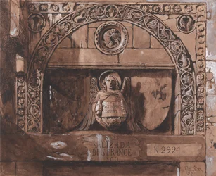 Dørhodet til Palazzo Contarini della Porta di Ferro