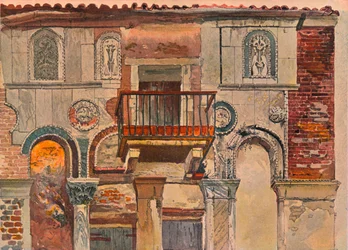 Fondaco De Turchi, Venezia, c1853