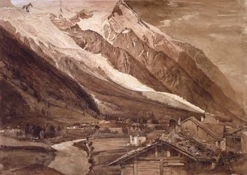 The Glacier des Bossons, Chamonix, juni 1849