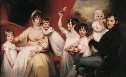John Lee og hans familie, ca. 1800 (olje på lerret)