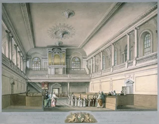 Foundling Hospital Chapel ser mot vest, 1773