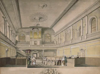 Foundling Hospital Chapel ser mot vest, 1773
