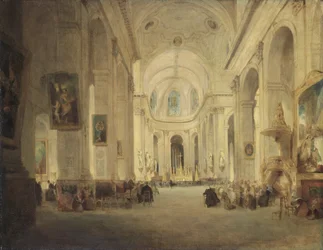 Interiør i St. Sulpice, Paris