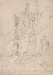 Framlingham Castle, Suffolk: En del av ødelagt interiør