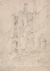 Framlingham Castle, Suffolk: Del av det ruinerte interiøret