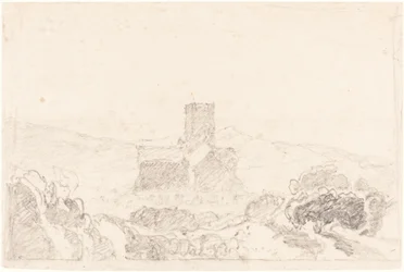 Landskap med kirke