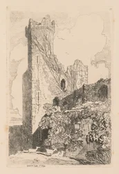 Studiebok: Plate 32, Caernarvon Castle, N. Wales