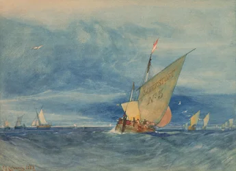 Off Lowestoft: Frisk bris