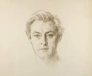 John Barrymore, 1923 (fargestift på papir)