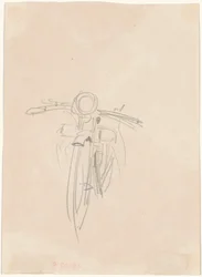 Motorsykkel [verso], 1918.