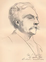 Portrettskisse av M. Gabriel Faure, c1889