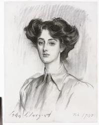 Portrett av Lady Elsie Meyer, februar 1908