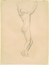 Studie for "Apollo og Daphne"