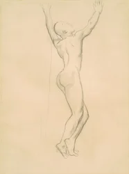 Studie for Apollo og Daphne, ca. 1918.
