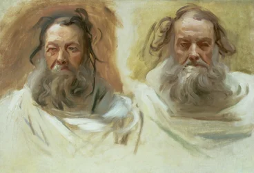 Study of Two Heads: The Prophets, ca. 1892