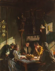 Tyrolsk interiør, 1915