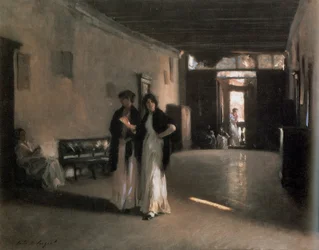 Venetiansk interiør, ca. 1880–82 (olje på lerret)