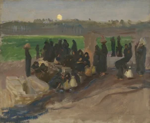 Vannbærere på Nilen, 1891.