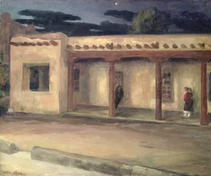 Guvernørenes palass, Santa Fe (olje på lerret)