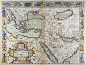 Det tyrkiske riket, fra «A Prospect of the Most Famous Parts of the World», trykt av John Dawson for George Humble, 1627