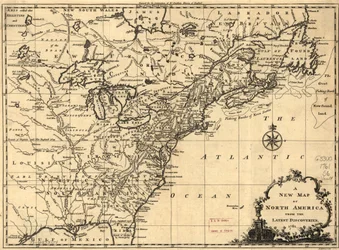 Et nytt kart over Nord-Amerika basert på de siste oppdagelsene. LOC 75693504