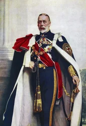 Portrett av George V, suveren av ordenen av strømpebåndet