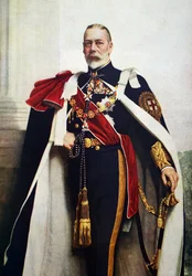Portrett av George V, suveren av ordenen av strømpebåndet