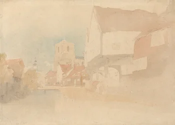 Utsikt over Waltham Abbey, Herts, Essex