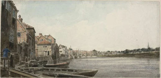 Utsikt over Wensum ved King Street, tatt fra Foundary Bridge